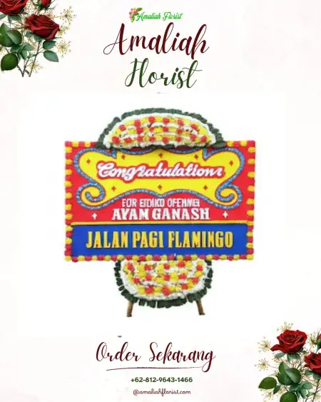 Sewa Papan Bunga Kawasan Perkantoran Sudirman Jakarta